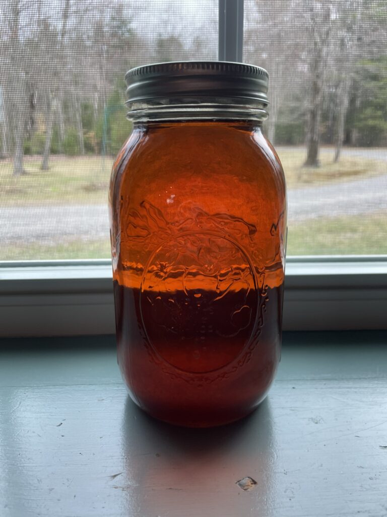 Grade A amber syrup